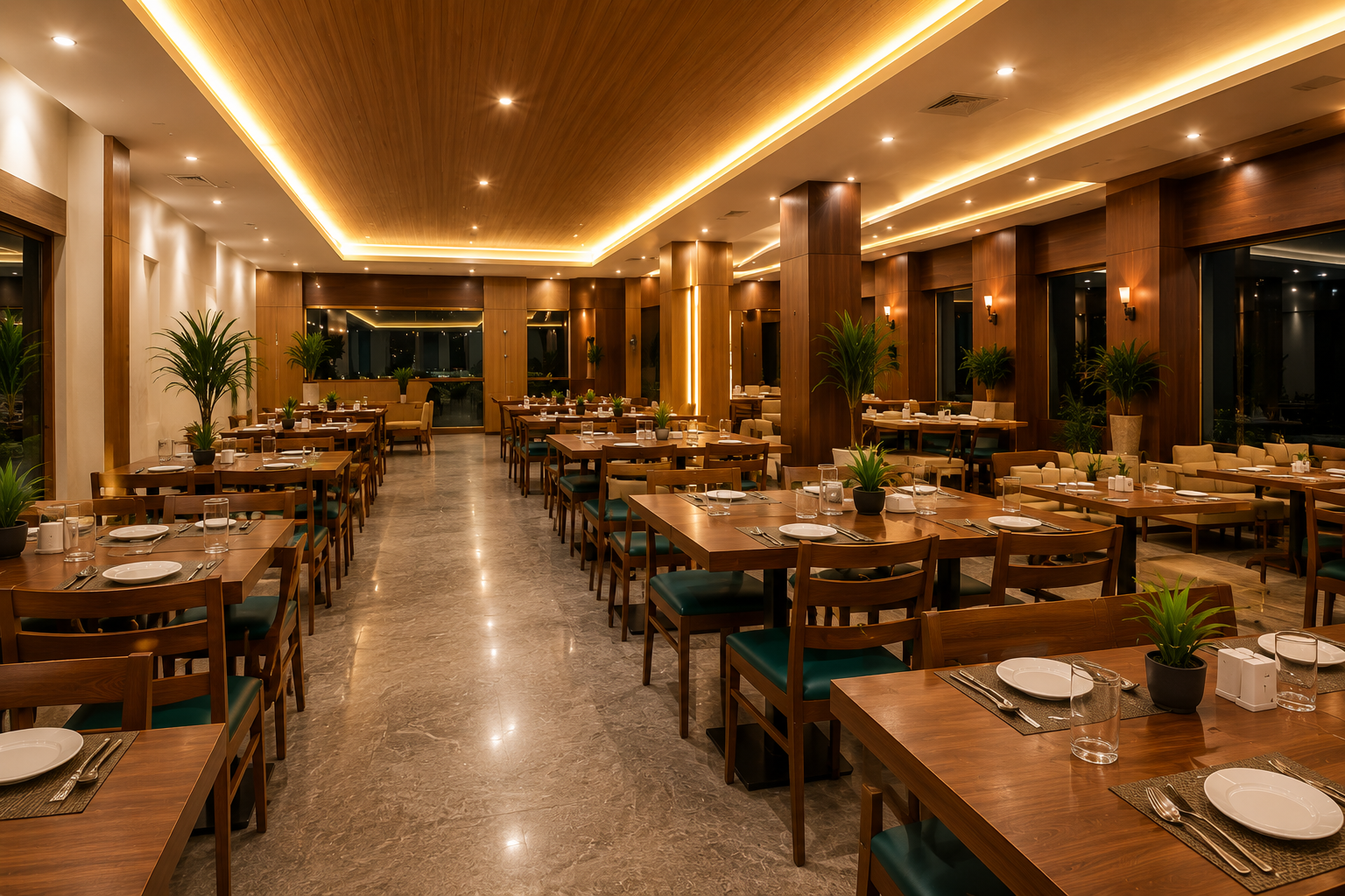 Restaurant at Aarshvi Hotel